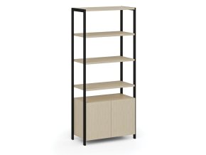 policova stena home office se skrinkou s dvirky cerna briza 112172