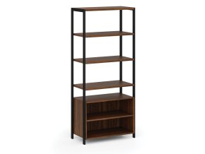 policova stena home office s policovou skrinkou cerna orech 112177