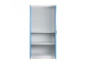 policova dilenska skrin na naradi kovos perforovany panel 2 police 950 x 600 x 1950 mm 75068