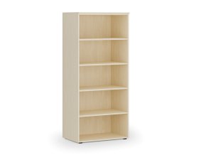 Kancelářský regál PRIMO WOOD, 800 x 500 x 1781 mm, bříza