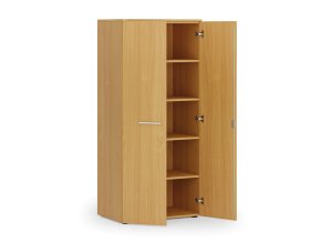 kancelarska policova skrin primo wood s dvermi 800 x 500 x 1781 mm buk 83686