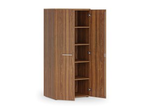 kancelarska policova skrin primo wood s dvermi 800 x 500 x 1781 mm orech 83692
