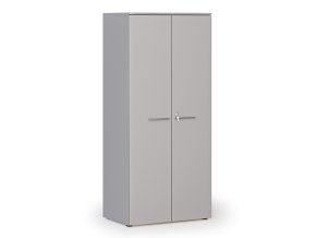 kancelarska policova skrin primo gray s dvermi 800 x 500 x 1781 mm seda 143516