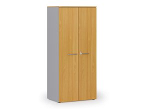 kancelarska policova skrin primo gray s dvermi 800 x 500 x 1781 mm seda buk 143507