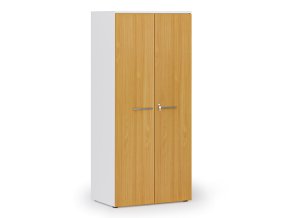 kancelarska policova skrin primo white s dvermi 800 x 500 x 1781 mm bila buk 143588