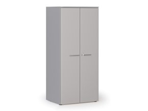 kancelarska policova skrin primo gray s dvermi 1781 x 800 x 600 mm seda 143539