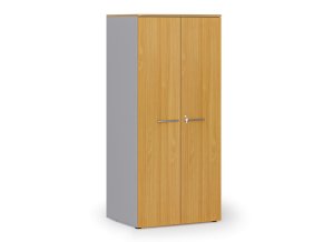 kancelarska policova skrin primo gray s dvermi 1781 x 800 x 600 mm seda buk 143535