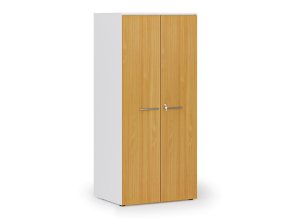 kancelarska policova skrin primo white s dvermi 1781 x 800 x 600 mm bila buk 143575