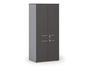 kancelarska policova skrin primo gray pulene dvere 800 x 500 x 1781 mm seda grafit 144217