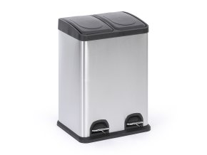kos na trideny odpad 2x 20 l nerez naslapny 87013
