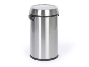 Odpadkový koš, 65 l, nerez, výkyvné víko