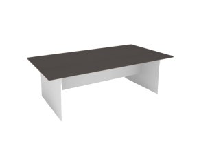 Jednací kancelářský stůl PRIMO WHITE, 240x120 cm, bílá/grafitová