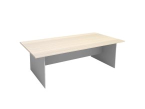 Jednací kancelářský stůl PRIMO GRAY, 240x120 cm, šedá/bříza