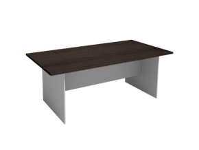 Jednací kancelářský stůl PRIMO GRAY, 200x100 cm, šedá/wenge