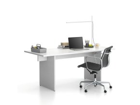 Kancelářský stůl single SOLID, 180x80 cm, bílá