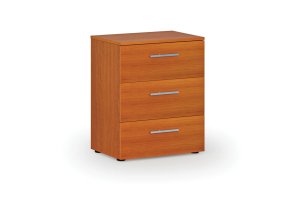 Kancelářská komoda ke stolu PRIMO WOOD, 740 x 600 x 420 mm, třešeň
