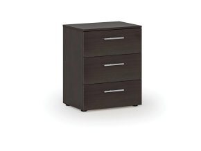 Kancelářská komoda ke stolu PRIMO WOOD, 740 x 600 x 420 mm, wenge