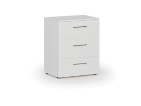 Kancelářská komoda ke stolu PRIMO WHITE, 740 x 600 x 420 mm, bílá