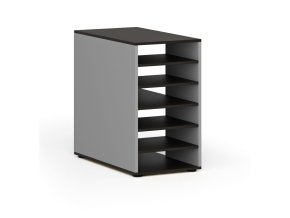 pristavna policova skrinka k pracovnimu stolu primo gray prava seda wenge 139199