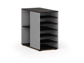 pristavna policova skrinka k pracovnimu stolu primo gray leva seda wenge 139192