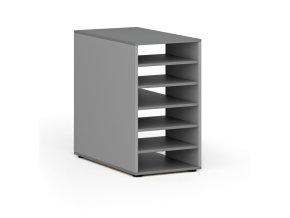 pristavna policova skrinka k pracovnimu stolu primo gray prava seda grafit 139200