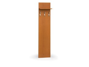 Věšáková stěna PRIMO WOOD, 3 háčky, police, třešeň