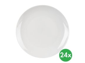 Talíř mělký dětský MONA, pr. 21 cm, porcelán, 24 ks
