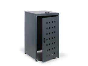 Přístřešek na popelnici do objemu 240 l, 123,5 x 67 x 77,3 cm, šedá