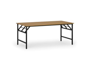 Konferenční stůl FAST READY, 180x90 cm, černá podnož, buk