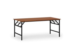 Konferenční stůl FAST READY, 180x90 cm, černá podnož, třešeň