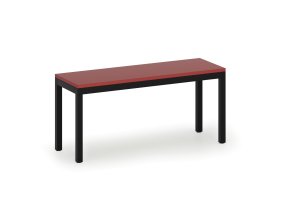 satni lavice sedak lamino delka 900 mm cerne nohy cervena 93519