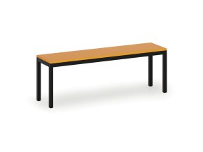 satni lavice sedak lamino delka 1200 mm cerne nohy oranzova 93530