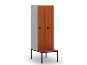 drevena satni skrinka s4 s lavickou 2 oddily 1871 x 600 x 500 800 mm demont kodovy zamek seda tresen 76613