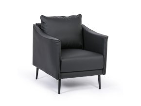 kozene kreslo patty cerne 95868