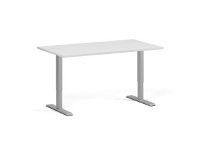 vyskove nastavitelny stul 140x80 cm 1 motor seda podnoz bila 101799
