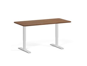 vyskove nastavitelny stul 160x80 cm 1 motor zaoblene rohy seda podnoz orech 101707