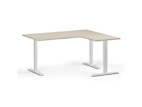 rohovy vyskove nastavitelny stul 160x140 cm 3 motory l p bila podnoz dub prirodni 102649