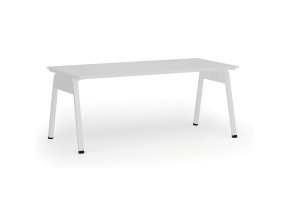 Kancelářský stůl PRIMO GAMMA, 180x90 cm, bílá podnož, bílá