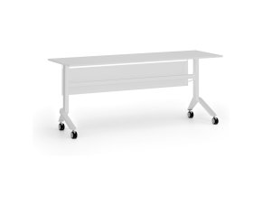 Mobilní stůl PRIMO MOVE, 180x60 cm, bílá podnož, bílá