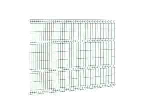 3D plotový panel, drát 5 mm, výška 180 cm, délka 240 cm, pozink + zelené lakování