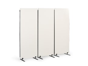 akusticky paravan delici stena 160 x 60 cm 3 ks v baleni textilni povrch spojitelne zipem bila 116496