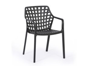 plastova bistro zidle oliver cerna 119242