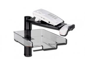 stojanek pod telefon maly s miskou cerny 6434
