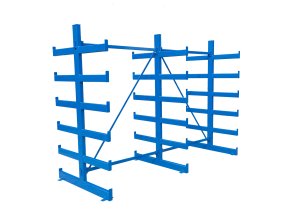 konzolovy regal oboustranny 2000 x 2700 x 1144 mm 6 pater 120051