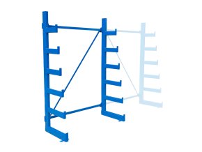 konzolovy regal jednostranny stromeckovy 2000 x 1380 x 624 mm 6 pater 120056