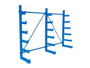 konzolovy regal jednostranny stromeckovy 2000 x 2700 x 624 mm 6 pater 120058