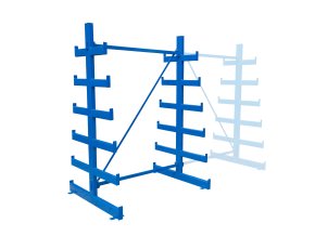 konzolovy regal oboustranny stromeckovy 2000 x 1380 x 1144 mm 6 pater 120062