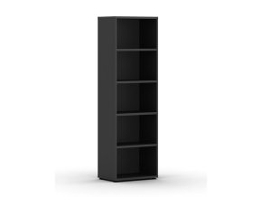 knihovna integro 1920 x 600 x 400 mm 4 police grafit 87995