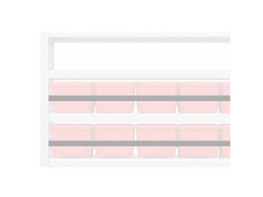 dorazy na police pro regaly s plastovymi boxy kovove sada 2 ks 121397