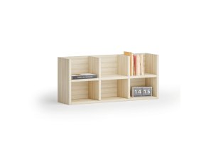 police na zed primo 2 patrova 6 oddilu 800 x 200 x 350 mm dub prirodni 121760